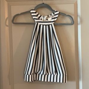 Arden B halter top with zip back